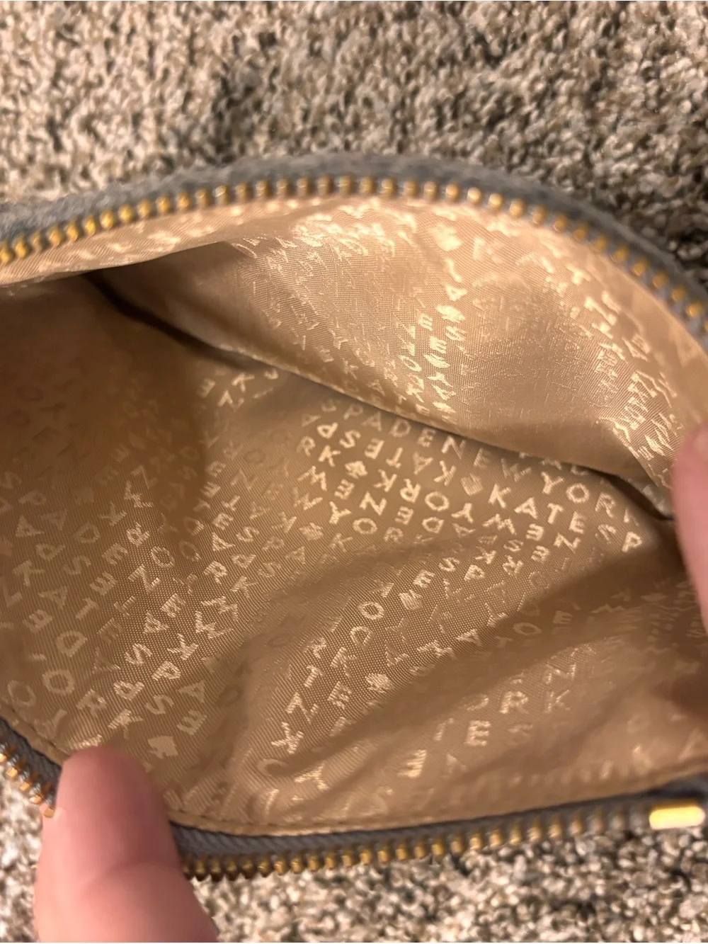 Wool Kate Spade wristlet purse